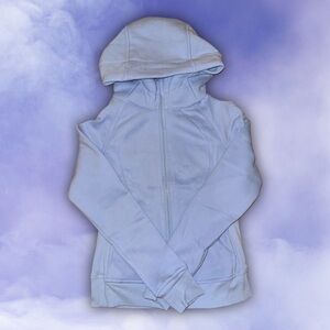 Pastel Blue Zip Up Hoodie